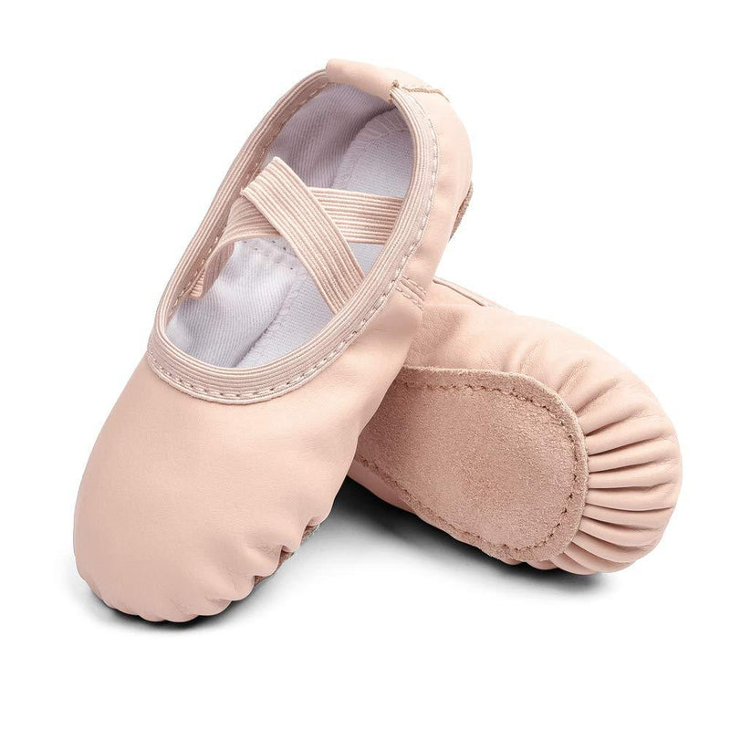 [AUSTRALIA] - STELLE Ballet Dance Shoes Slippers for Kids Toddler 9 Toddler Ballet Pink(beige) 