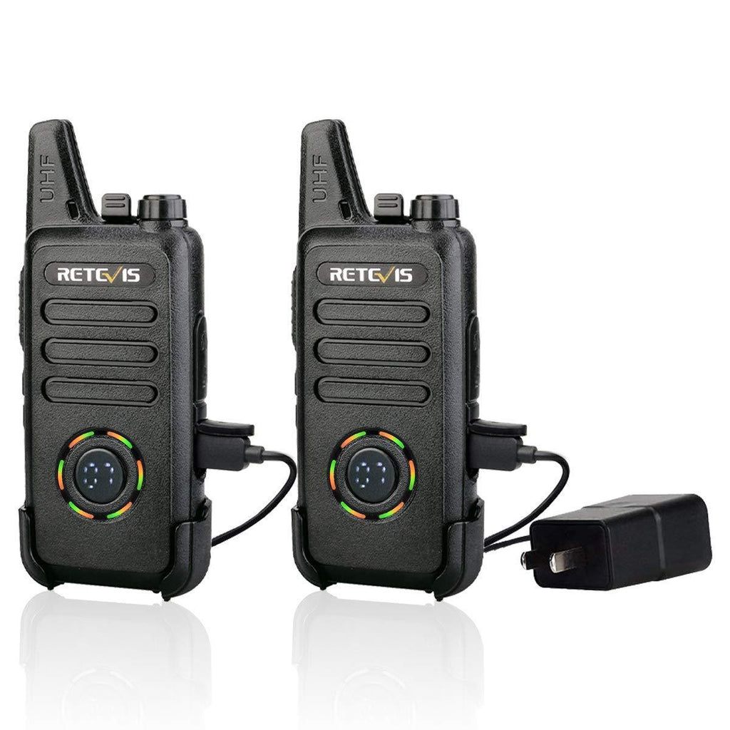 [AUSTRALIA] - Retevis RT22S Walkie Talkies Rechargeable VOX 22 Channel Alarm Lock Channel Signal Display Two Way Radio for Adults(2 Pack) 