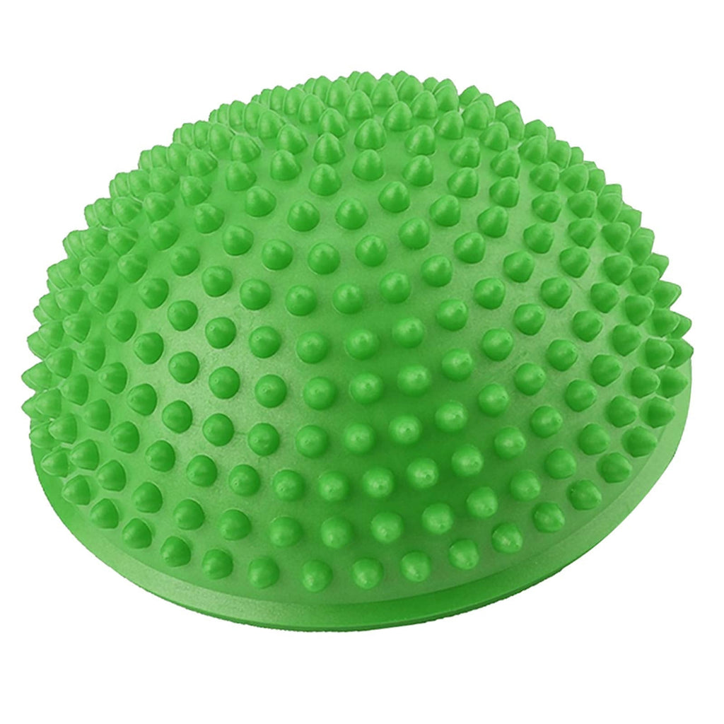 Foot Massage Ball, PVC Inflatable Yoga Balls Anti-Slip Half Massage Point Fit Ball Balance Ball for Gym Fitness Pilates(Green) - BeesActive Australia