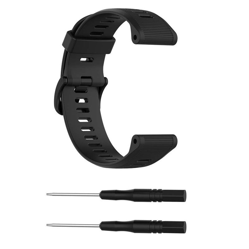 Compatible for Garmin Forerunner 935 Replacement Band, AWADUO Replacement Silicone Wrist Band Strap for Garmin Forerunner 945/935 /Fenix 5 Plus/5 /Quatix 5/5 Sapphire/Approach S60 (Silicone Black) Silicone Black - BeesActive Australia