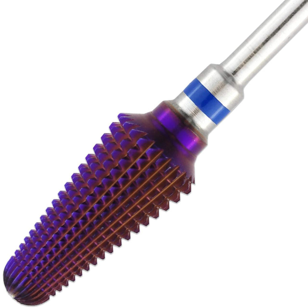 PANA Purple Tornado Nail Carbide Bit – Two Way Rotate Use for Both Left to Right Handed – 3/32” Shank -Fast Remove Acrylic or Hard Gels (Purple, Extra Coarse - XC) - BeesActive Australia