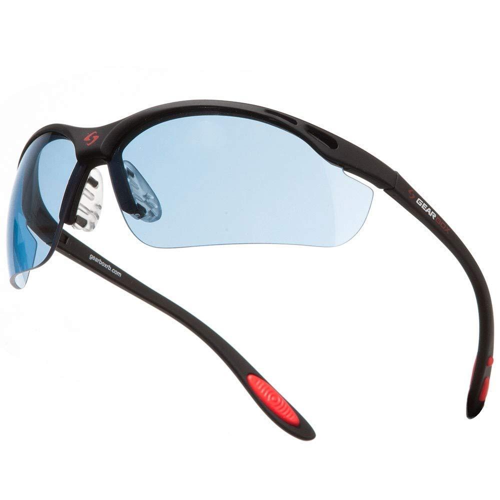 GEARBOX Vision Black Frame Eyewear with Hard Case Blue - BeesActive Australia