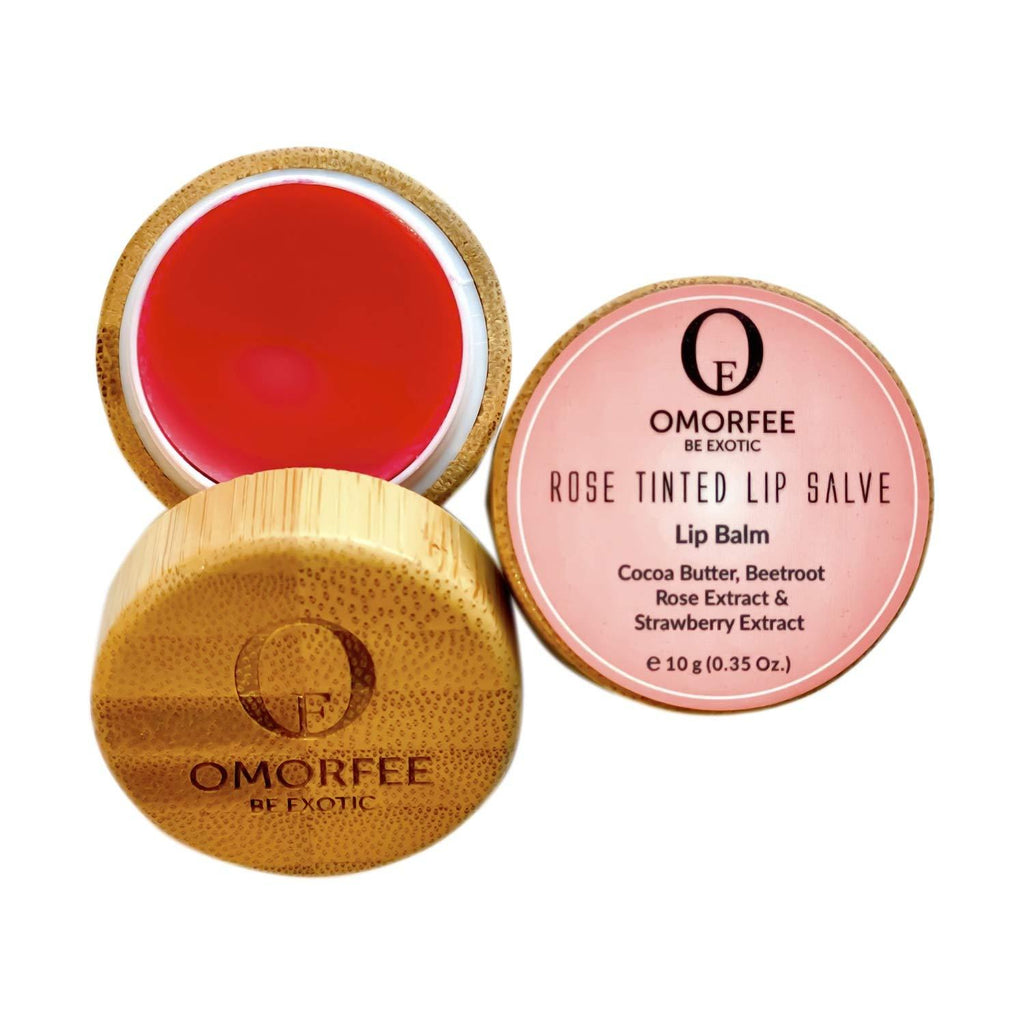 Omorfee 100% Organic Tinted and Moisturizing Lip Balm Treatment Strawberry Flavor- 10g/0.35Oz - BeesActive Australia