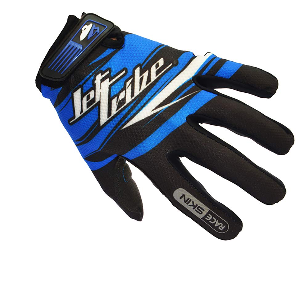 Race Skin PWC Recreation Gloves | Thin Breathable Full Finger | Men Women Youth | Jettribe Jet Ski Accessories Blue Small - BeesActive Australia
