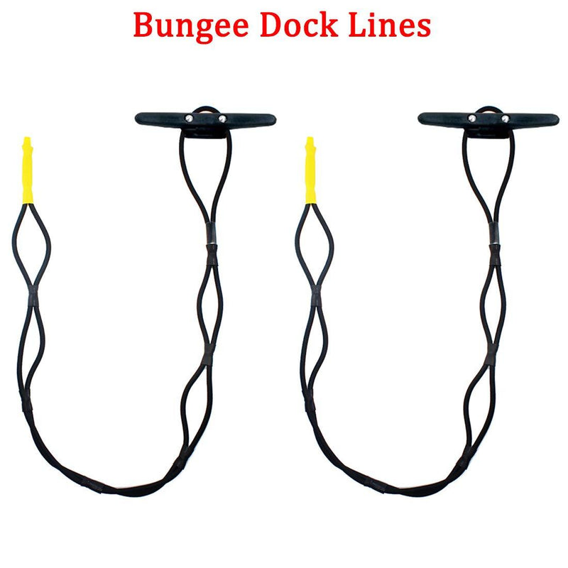 [AUSTRALIA] - Boaton 2Pcs Boat Dock Lines, Bungee Cords for Boats, Anchor Lines, Pontoon Accessories, Perfect for Jet Ski, SeaDoo, WaveRunner, PWC, Kayak, Pontoon 4 Feet 