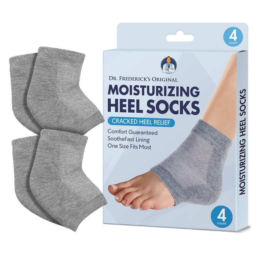 Dr. Frederick's Original Moisturizing Heel Socks for Cracked Heel Treatment - 2 Pairs - Stop Cracked Heels in Their Tracks - BeesActive Australia