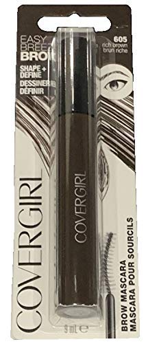 COVERGIRL Easy Breezy Brow Shape & Define Eyebrow Mascara, Rich Brown, 0.3 Fluid Ounce - BeesActive Australia