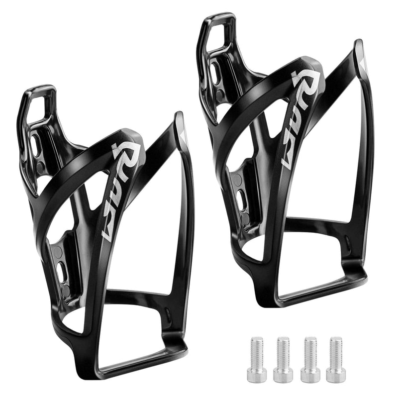 Suruid Bike Water Bottle Cage, Universal Bike Cup Holder, Lightweight and Strong Bicycle Water Bottle Holder with Screws, Great for Road and Mountain Bikes, 2 Pack - Black - BeesActive Australia