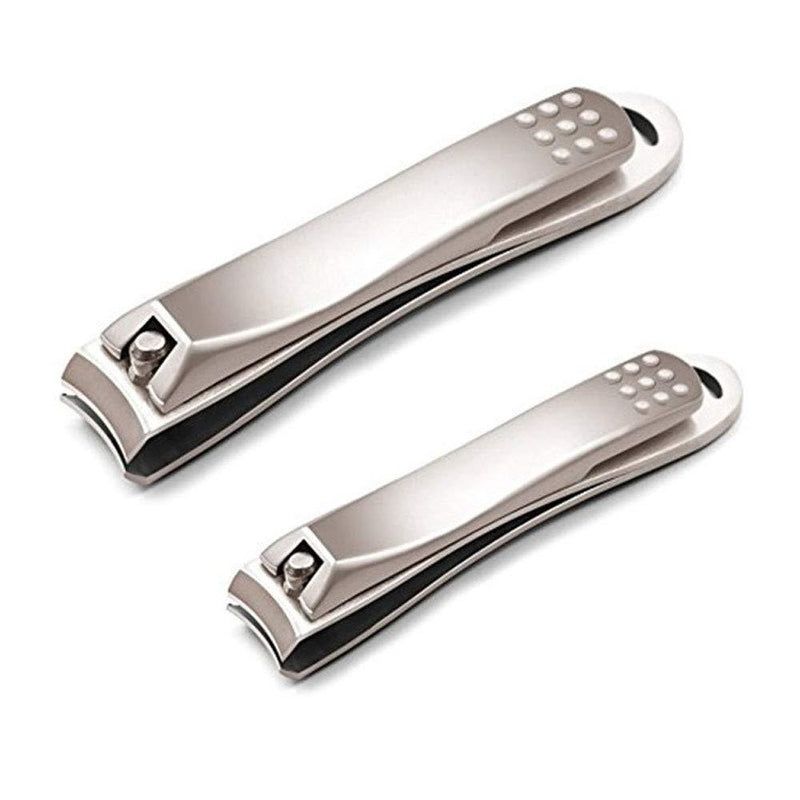 MR.FISHCN Nail Clippers Two-Piece Stainless Steel Durable Manicure Tools  Toenails and Fingernails Easy to Use for Home and Outdoor Use Pearl - BeesActive Australia