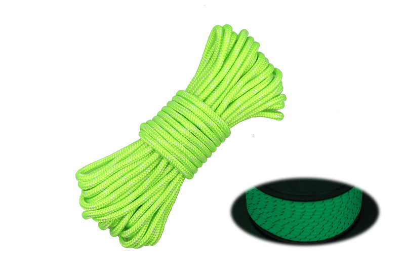 FGen Outdoor Camping Luminous Rope Tent Rope Wind Rope Bold High Strength Nail Rope Canopy Fixed Wind Rope Total Length 32.8FT - BeesActive Australia