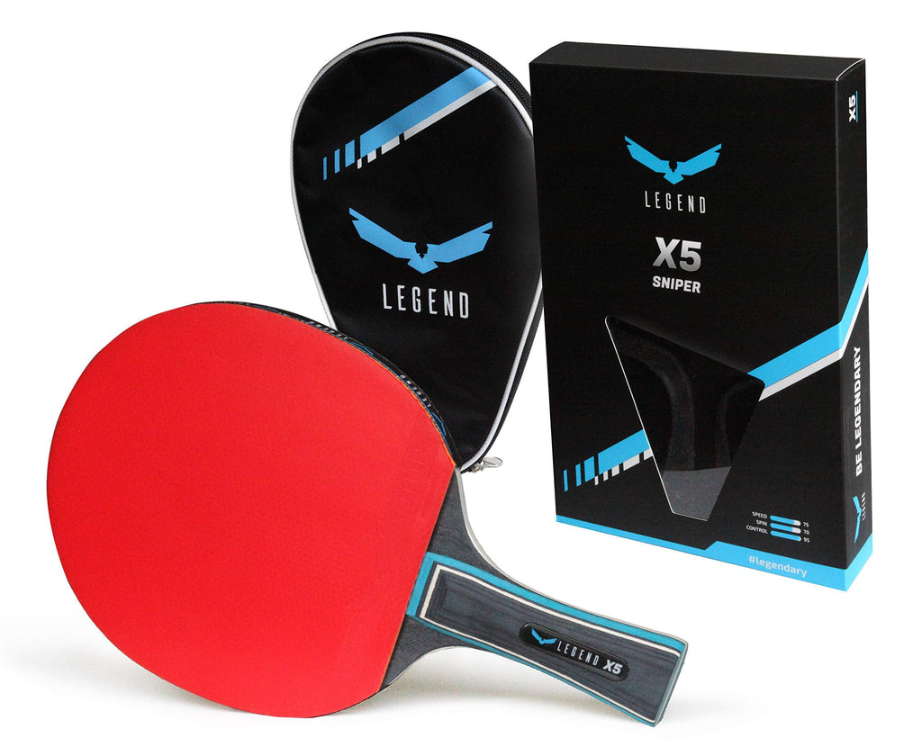 [AUSTRALIA] - Legend X5 Sniper Professional Table Tennis Paddle - Ping Pong Racket with Carrying Case 