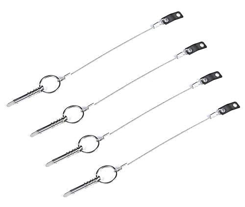 Boat Pins Quick Release W/Lanyard Prevent Loss, Stainless Steel Bimini Top Pin Pack of 4 - BeesActive Australia