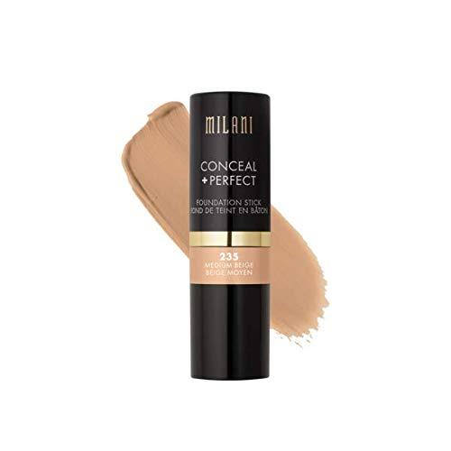 Milani Conceal + Perfect Foundation Stick - Medium Beige (0.46 Ounce) Vegan, Cruelty-Free Cream Foundation - Cover Under-Eye Circles, Blemishes & Skin Discoloration for a Flawless Finish - BeesActive Australia