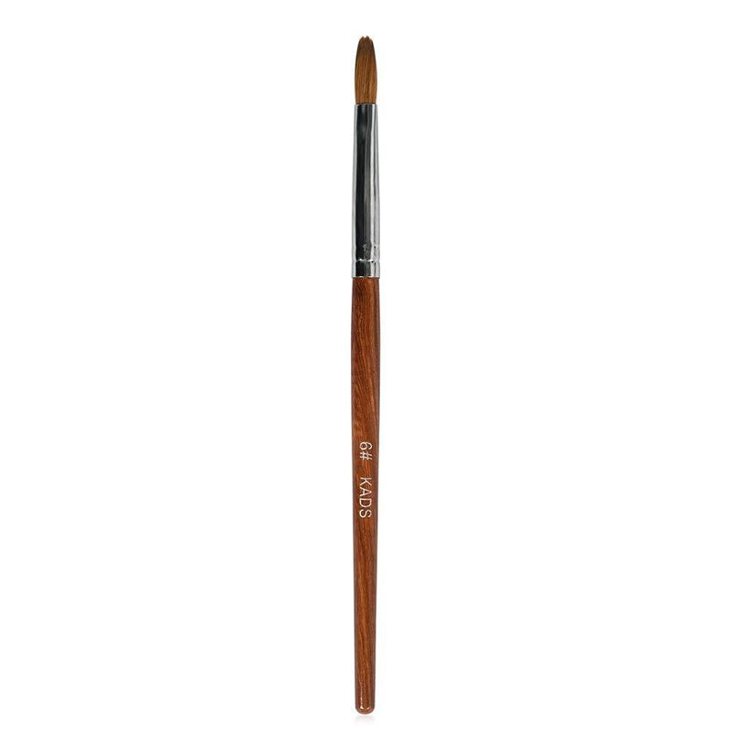 KADS Kolinsky Sable Acrylic Nail Art Brush Red Wood Pen Nail Brush for Nail Art Manicure Tool (8#) - BeesActive Australia
