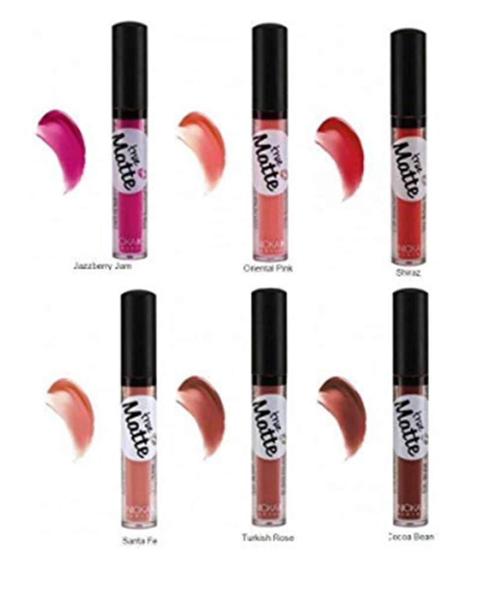 Nicka K True Matte Lip Color (6 PCS SET) SEXY PLUMP COLORFUL SHADES - BeesActive Australia