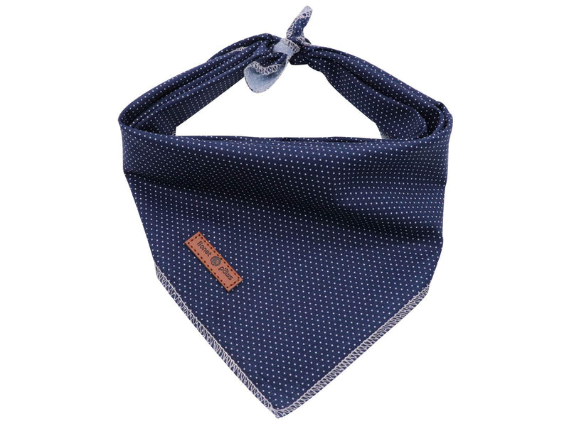 Lionet Paws Dog Bandana for Small Medium Large Dogs, Cat Dog Kerchief Dog Triangle Bibs Scarf for Girl or Boy Large (Pack of 1) Blue Dot - BeesActive Australia