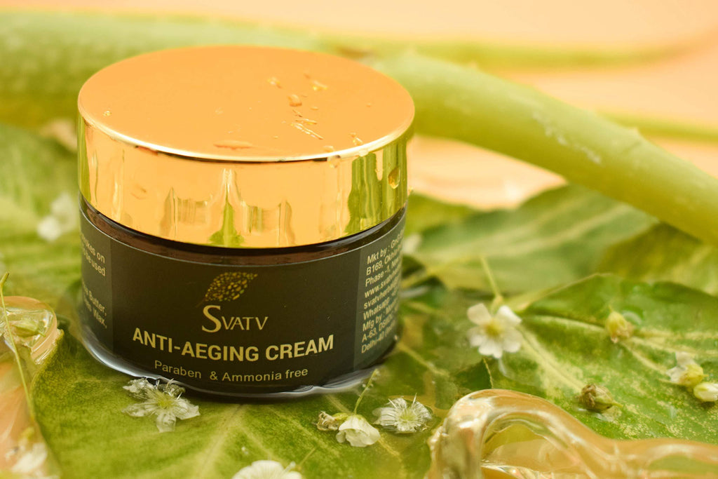 SVATV Anti Ageing Cream - Paraben & Ammonia Free For All Skin Types - Anti Aging Effect - With Hyaluronic Acid & Vitamin E - Anti wrinkle Cream & Facial Moisturizer for Women - 1,7 OZ - BeesActive Australia