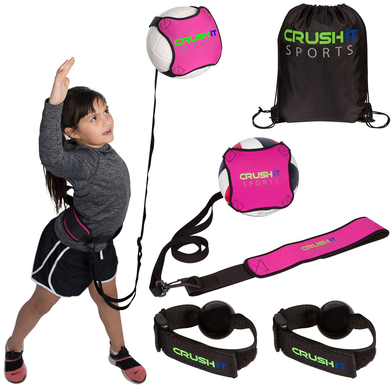 CRUSH iT SPORTS Volleyball Training Equipment Aid - Practice your Serving, Spiking, Setting & Arm Swing, Serve & Spike Like a Pro with this Solo Trainer, Perfect Volleyball Gift for Beginners - BeesActive Australia
