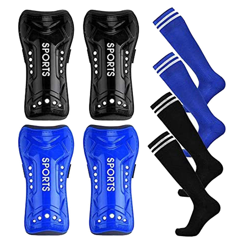 Haploon Shin Guards Soccer Football Shin Pads Protector Calf Protective Gear for 5-12 Old Kids, Teenagers, Boys, Girls Single Shin Guards - BeesActive Australia