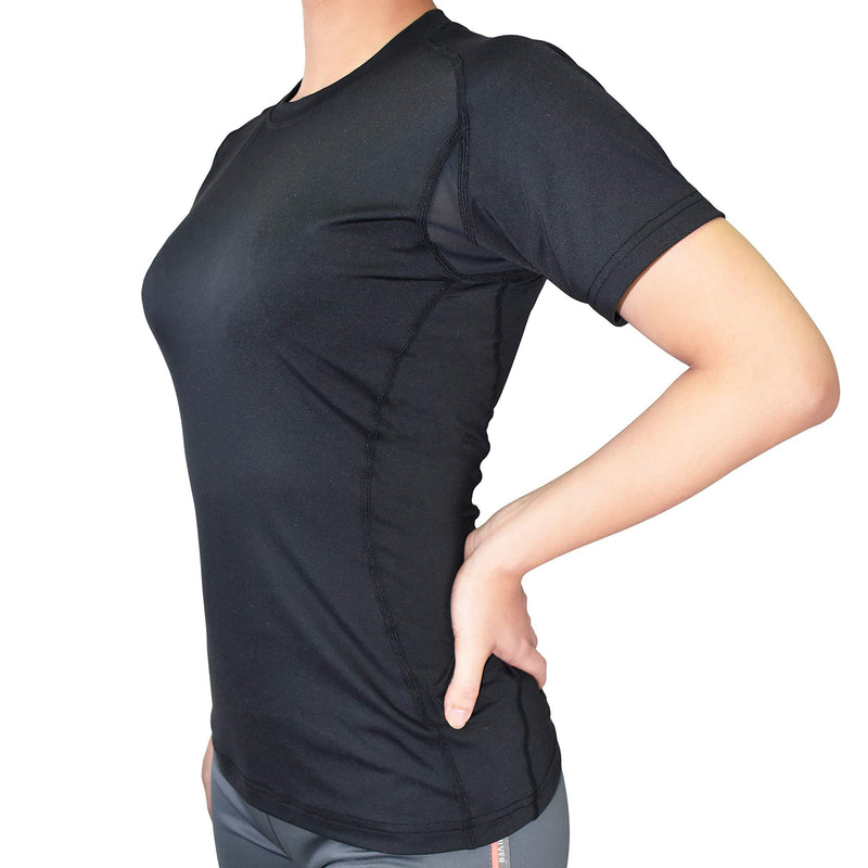 Vital Salveo-Germanium Women Compression Short Sleeve T-Shirts Cool Dry for Athletic Sports wear Medium - BeesActive Australia