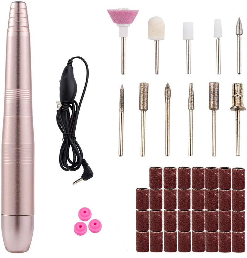House Envy Electric Nail Drill Set, 11 pc Professional Efile 20000 RPM Portable Nail Drill Machine, Electric Nail File with 31 pcs Nail Sand Bands for Acrylics Gel Nails - BeesActive Australia