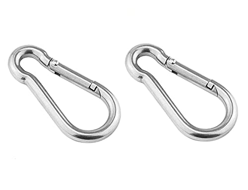 LiftBro 3/8" Heavy Duty Steel Zinc Plated Carabiner - Set of 2 - BeesActive Australia
