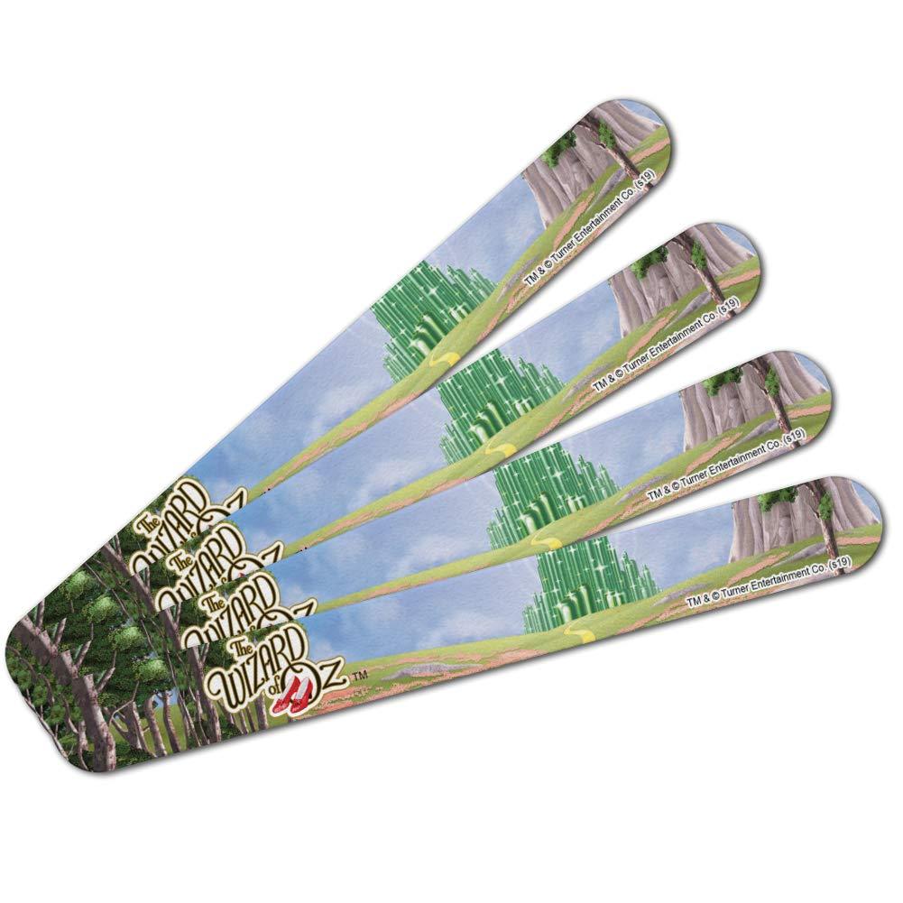 The Wizard of Oz Ruby Slippers Logo Double-Sided Nail File Emery Board Set 4 Pack - BeesActive Australia