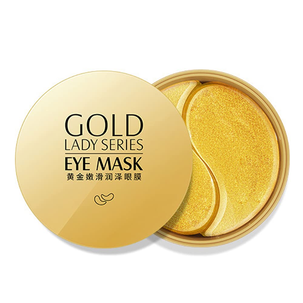 24K Gold Eye Mask Anti-Aging Hyaluronic Acid Under Eye Mask for Reducing Dark Circles & Puffy Eyes, Hydrogel Under Eye Mask, Pads, for Puffiness Eyes, Bags, Dark Circles and Wrinkles Treatment 30Pairs - BeesActive Australia