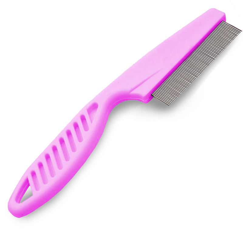 SunGrow Grooming Comb for Ferrets, Dogs and Cats, 7.2 Inches, Pink Color Brush, 1 pc - BeesActive Australia