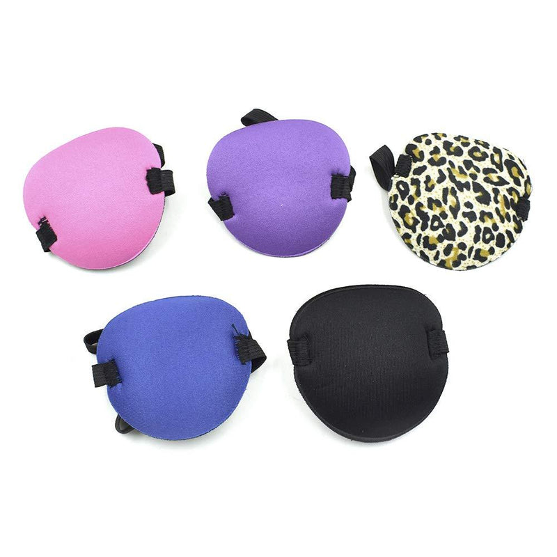 Homiest 5 Pcs Various Elastic Eye Patch Strabismus Adjustable Eye Patch Eye Mask with Buckle for Adult and Kid - BeesActive Australia