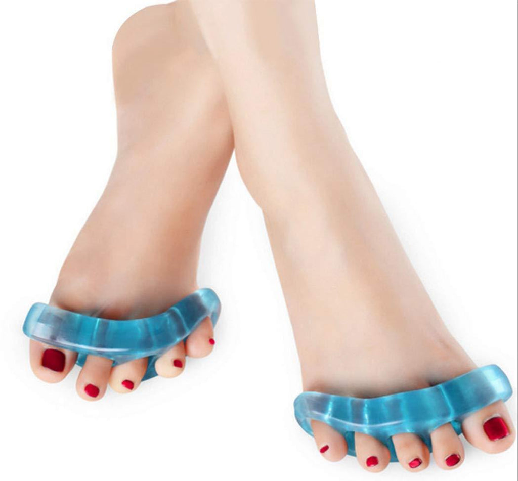 Ranvi Toe Separator Foot Pad, Soft Silicone Manicure Set 2 Pieces,Medium Blue Blue medium - BeesActive Australia