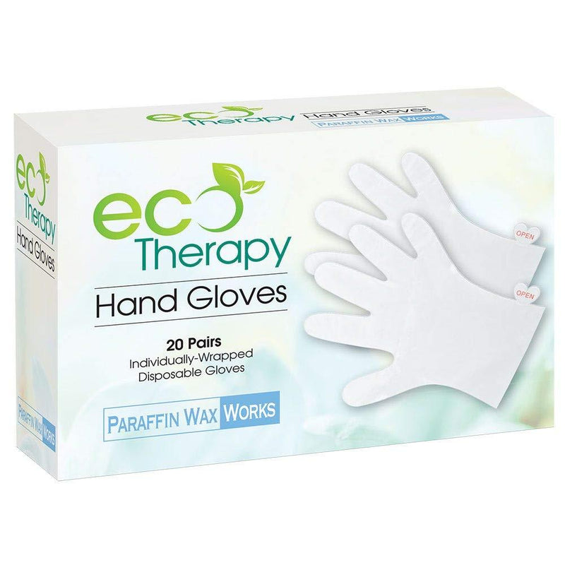 ForPro Ecotherapy Hand Gloves, Paraffin Bath Wax Mitt Liners Heat Therapy Treatment Gloves, 20-Pairs - BeesActive Australia