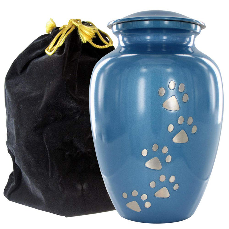 Trupoint Memorials Small Pet Urn for Dogs and Cats Ashes – A Loving Resting Place for Your Special pet – for Small Pets up to 17 Pounds Blue to 17 Pounds - BeesActive Australia