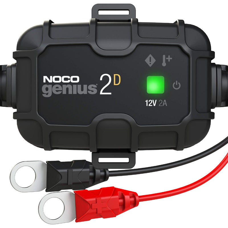 NOCO GENIUS2D, 2-Amp Direct-Mount Onboard Charger, 12V Battery Charger, Battery Maintainer, Trickle Charger, And Battery Desulfator With Temperature Compensation - BeesActive Australia