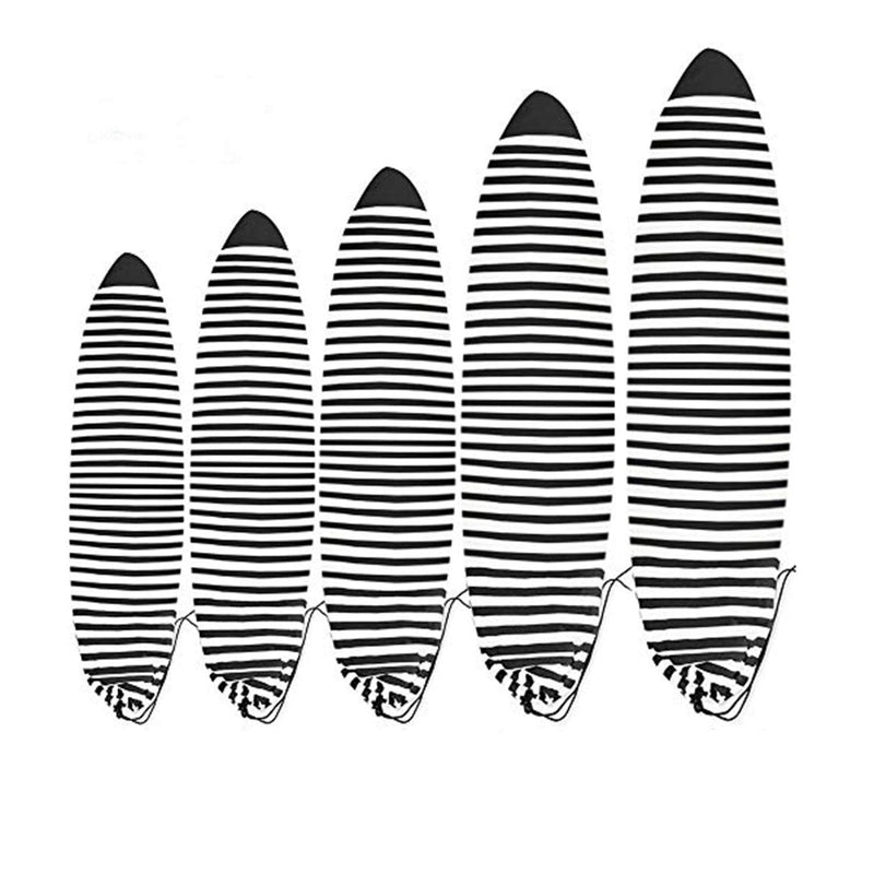 UCEDER Pool spa Part Lightweight Board Bag Surfboard Sock Cover Great for Local Trips to The Beach£¨6'0''~9'6'' Black and White 6'0" - BeesActive Australia