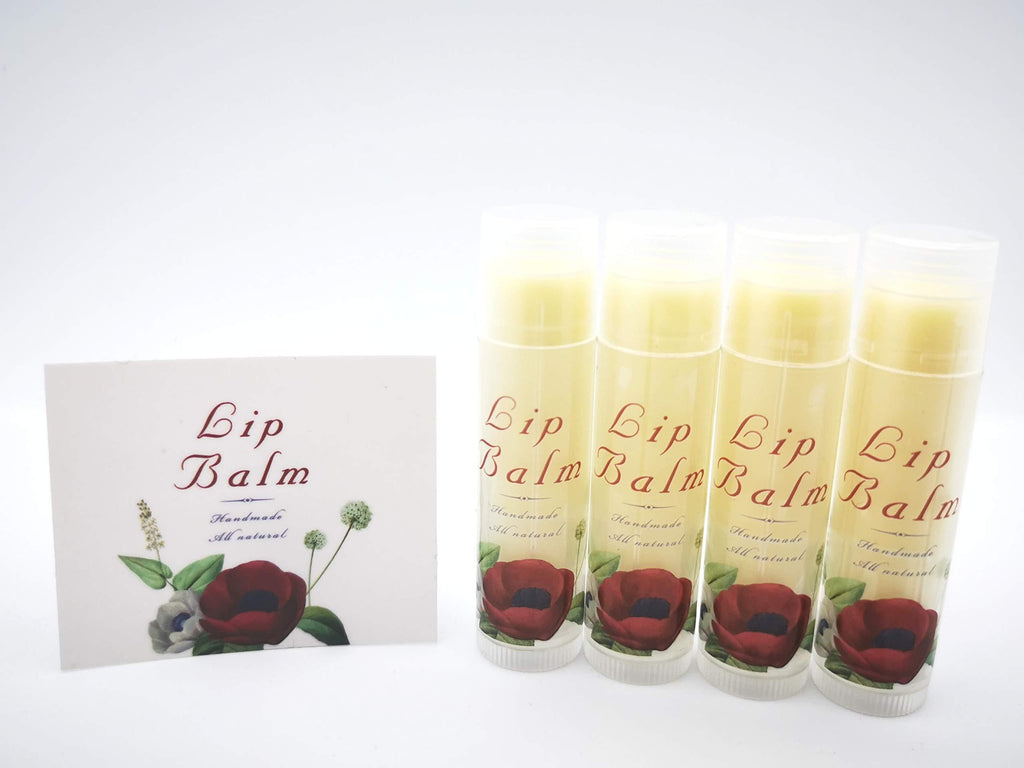 ZZYBIA Assorted Clear Vinyl Lip Balm Label Sticker for Lip Balm Tubes Containers 20pcs - Red Rose - BeesActive Australia