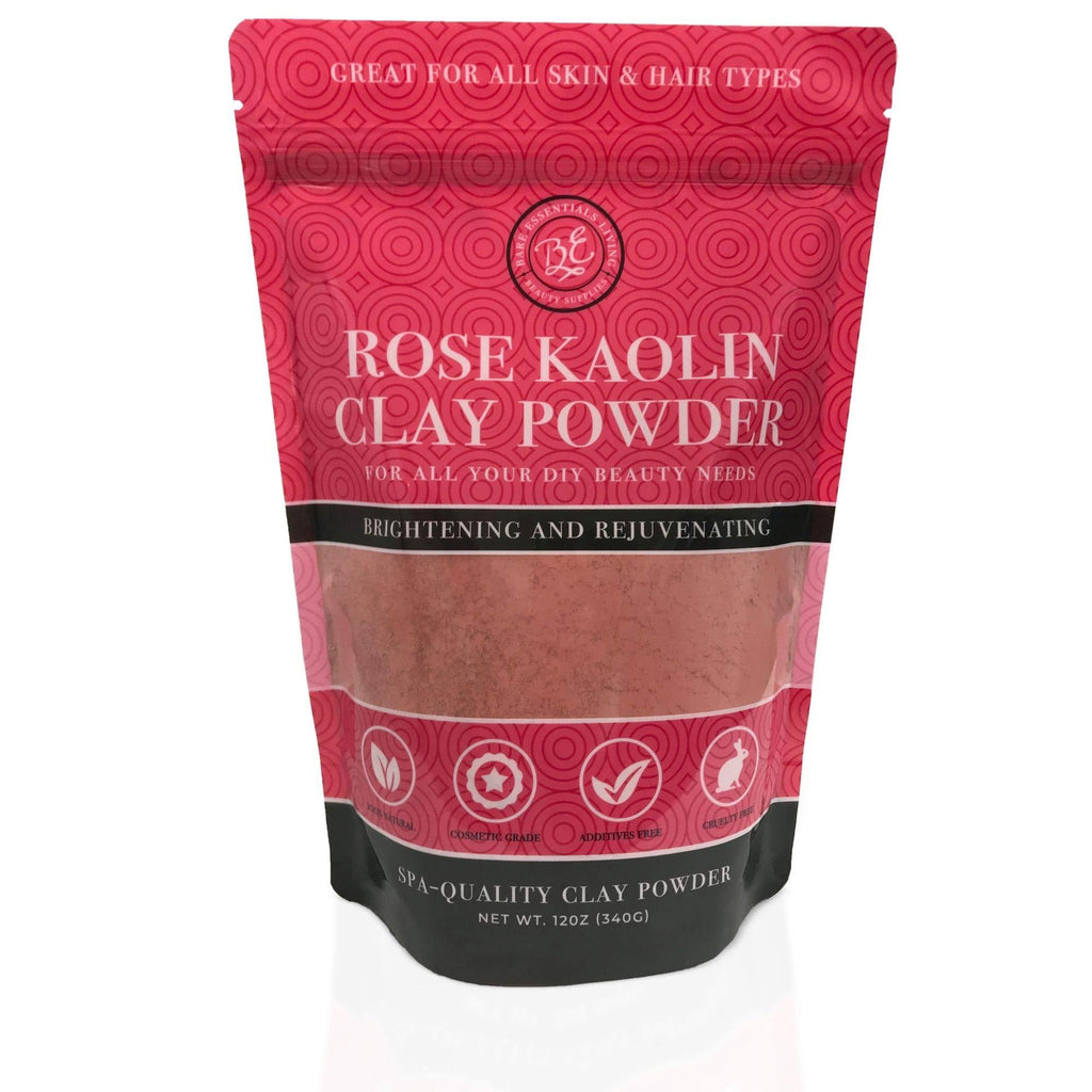 Pink Clay Powder 12 oz, Pure Rose Kaolin Clay Powder for Face Masks or for Colorant DIY Beauty Products for Face, Hair, Body, Soap, Bath Bombs, Makeup, Lotion and Deodorant by Bare Essentials Living 12 Ounce (Pack of 1) Pink - BeesActive Australia