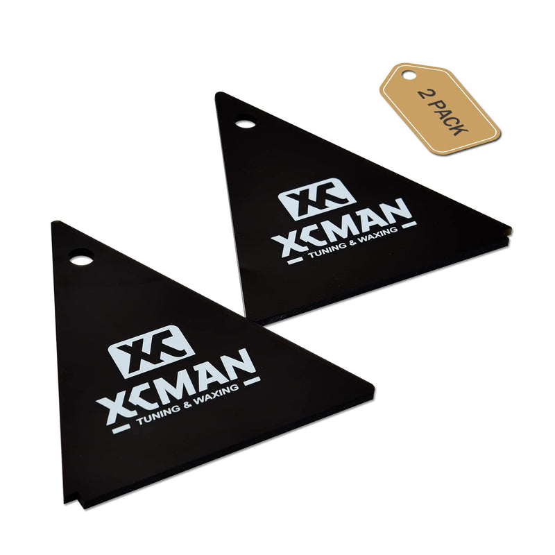 XCMAN Alpine Ski Freeride & Snowboard Base Wax Plastic Scraper 2pcs Ski 145*145*117mm - BeesActive Australia