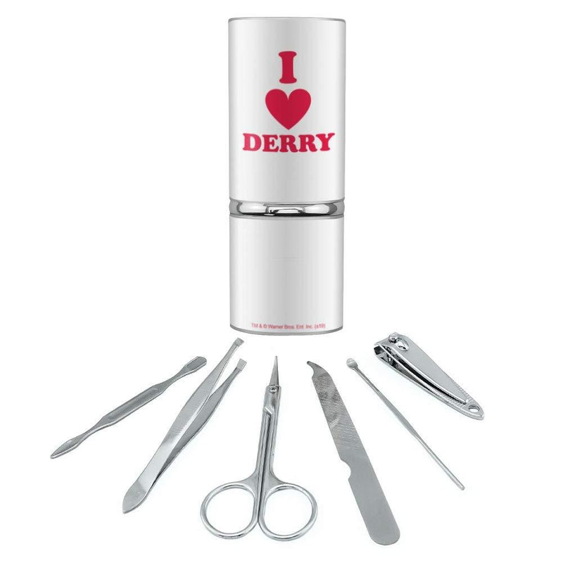 IT: Chapter 2 I Love Derry Stainless Steel Manicure Pedicure Grooming Beauty Care Travel Kit - BeesActive Australia