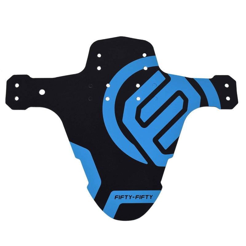 FIFTY/FIFTY Mountain Bike Fender, MTB Mudguard, Front and Rear Compatible Bicycle Mudguard, Fits 26", 27.5", 29", Plus Size and Fat Bike Wheel Sizes Blue 1 Pack - BeesActive Australia