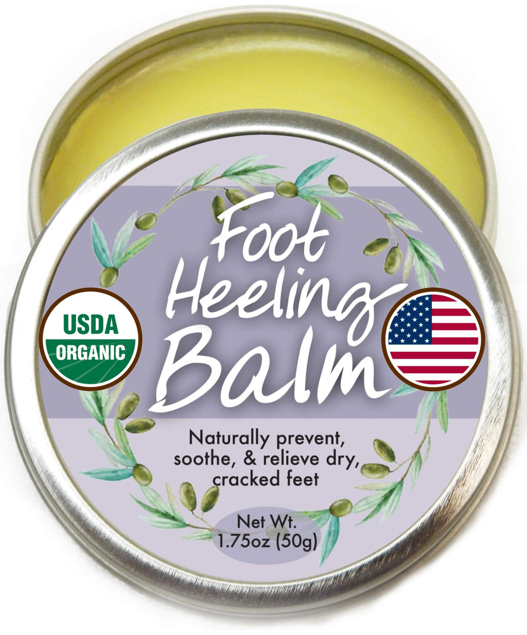 Organic Heel Balm For Dry Cracked Feet - Made in USA, USDA Certified Natural Heel and Foot cream for Healthy Feet - Foot Repair Cream for Men and Women - Perfect for cracked heels and Dry Feet - BeesActive Australia