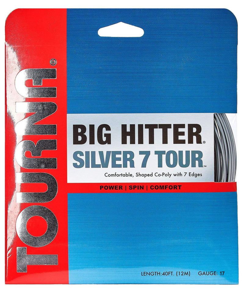 [AUSTRALIA] - Tourna Big Hitter Silver 7 Tour Poly Tennis String 17g Set 