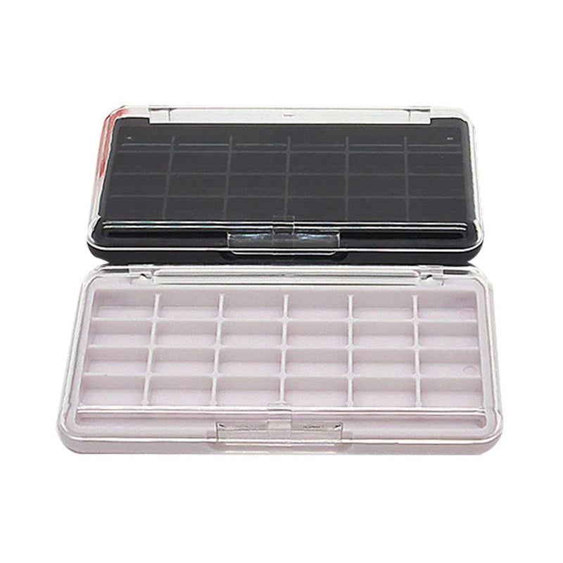 Lurrose 2PCS Empty Makeup Palette with 24 Grids for Lipstick Lip Balm Eyeshadow Blusher - BeesActive Australia