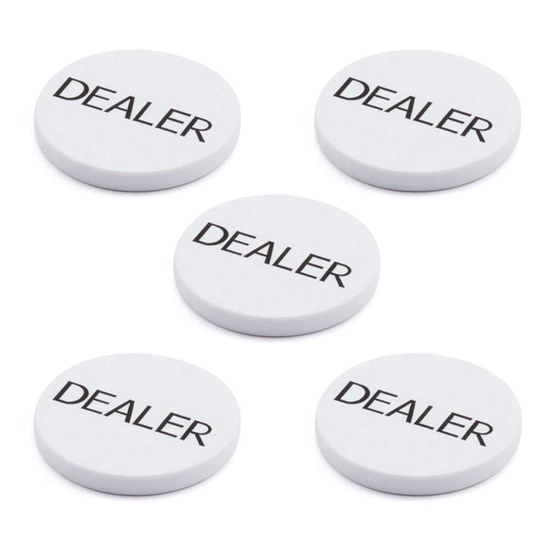 GSE Games & Sports Expert Set of 5 Professional Casino Texas Hold‘em Poker Game Dealer Puck. Includes 5 of 2" Dealer Buttons - BeesActive Australia