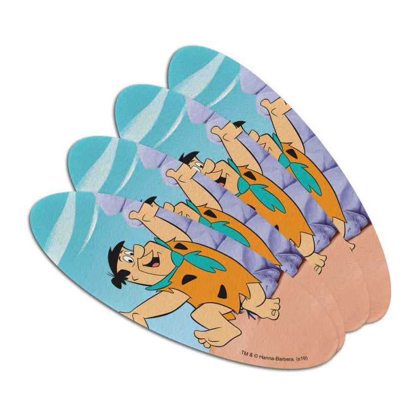 The Flintstones Fred Character Double-Sided Oval Nail File Emery Board Set 4 Pack - BeesActive Australia