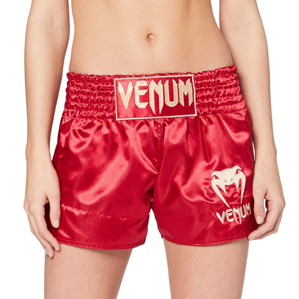 [AUSTRALIA] - Venum Muay Thai Shorts Classic - Bordeaux/Gold - S 