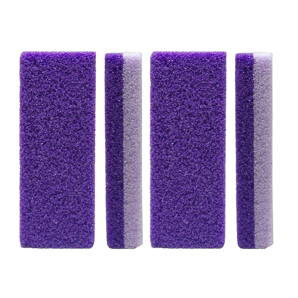 4 Pcs Foot Exfoliator Pedicure Tool Foot Callus Remover Scrubber (Purple) - BeesActive Australia