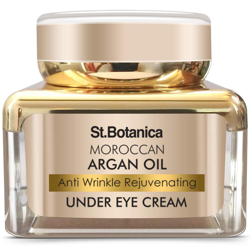 StBotanica Moroccan Argan Oil Anti Wrinkle Rejuvenating Under Eye Cream, 30g - Fights Skin Aging, Fine Lines and Dark Circles - BeesActive Australia