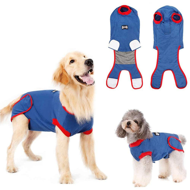 DogLemi Dog Surgery Recovery Suit, Recovery Suit for Dogs After Surgery, Dog Recovery Suit for Male Female, Dog Wounds Bandages Cone E-Collar Alternative, Prevent Licking Biting Soft Fabric Onesie L - BeesActive Australia