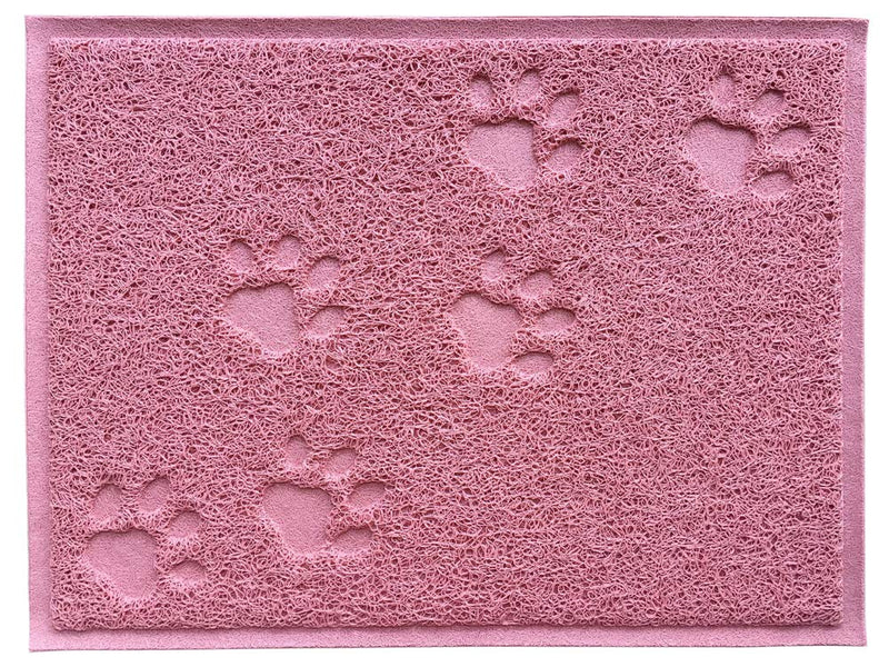 DM Cat Litter Box Debris Catcher Mat,Kitty Scatter Control Rug,16x12 Inches,5 Colors Available Oldrose - BeesActive Australia